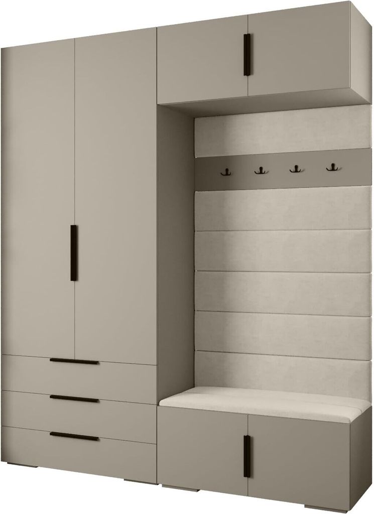 MEBLE KRYSPOL Inova 1 Möbelset Garderobe, 236,7x200x47cm - Produktbild 