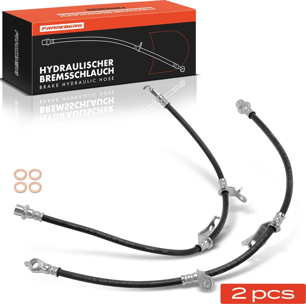 Paire de Flexibles de Frein Renforcés pour Toyota Corolla Auris E15 E18