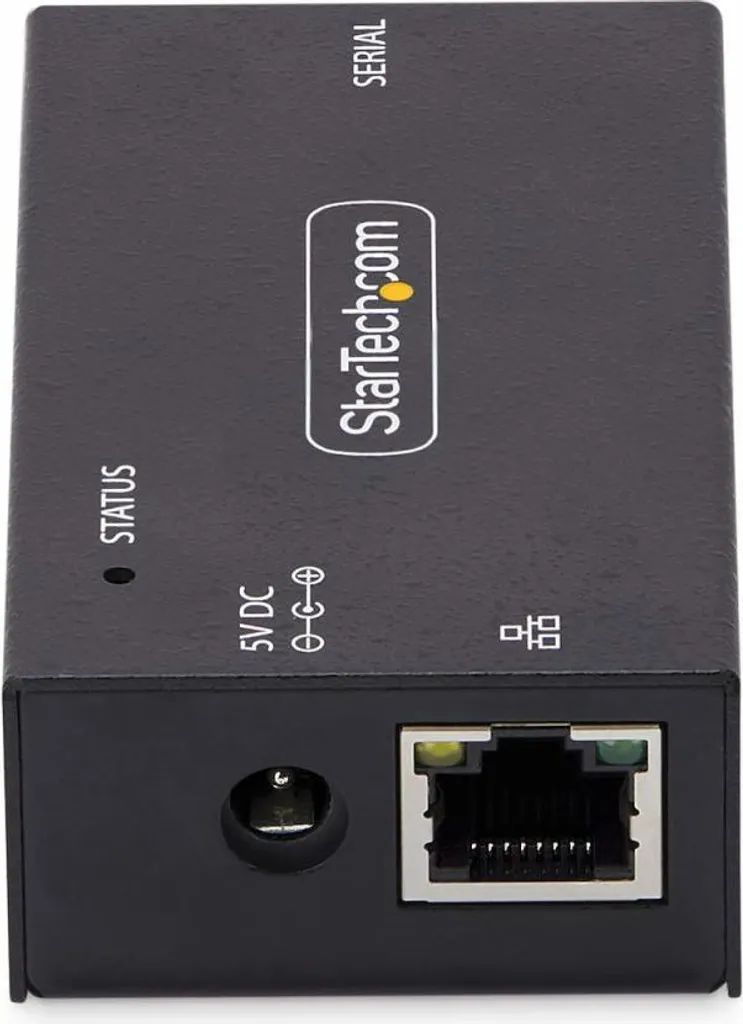 Adaptateur Série vers Ethernet StarTech RS232 vers IP LAN DB9 Rail DIN