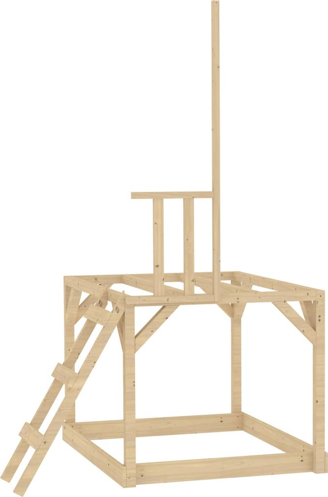 Balkonplattform auf Stelzen für modulares Spielsystem  Produktbild 