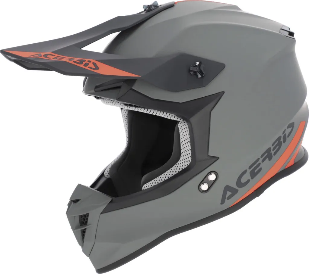Casque de cross ACERBIS Linear 22.06 léger et ventilé gris mat XS