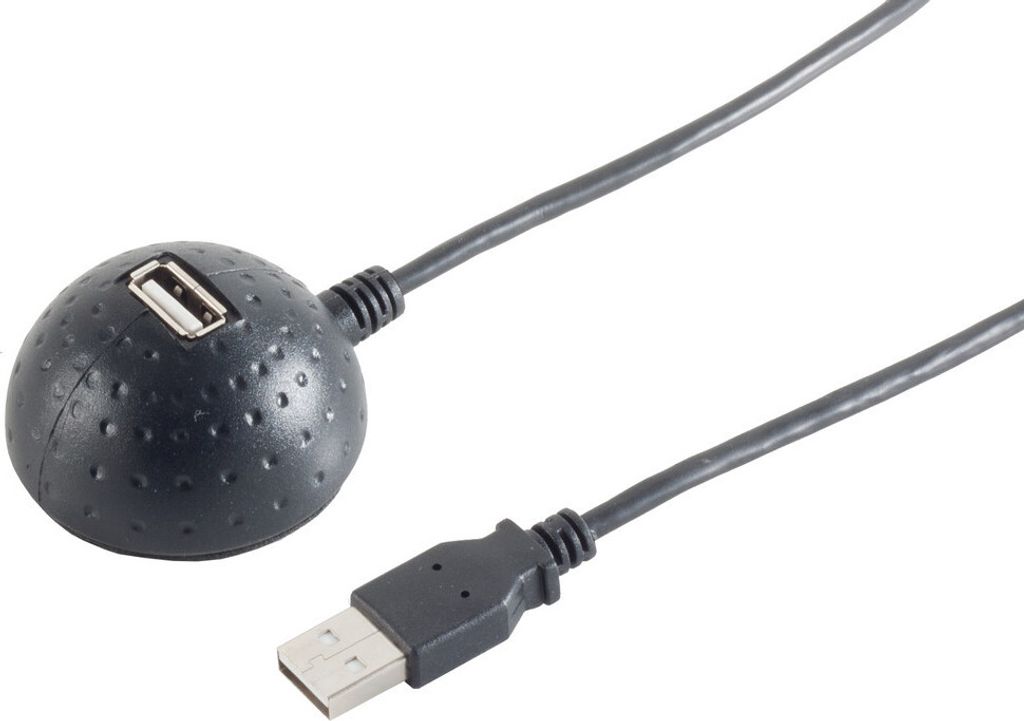 USB 2.0 A Verlängerungskabel, schwarz, 1,5m