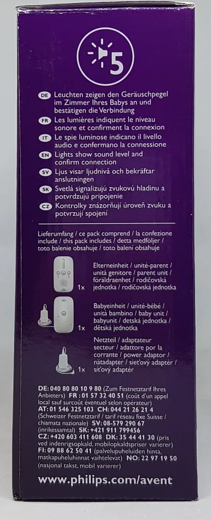 Philips AVENT SCD503/26 Écoute-bébé DECT avec Mode Smart ECO Basse Conso - 13
