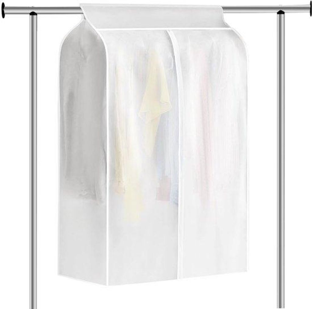 Obal na oblečení 80 x 50 x 120 cm, průhledný, se zipem, Obrázek produktu 