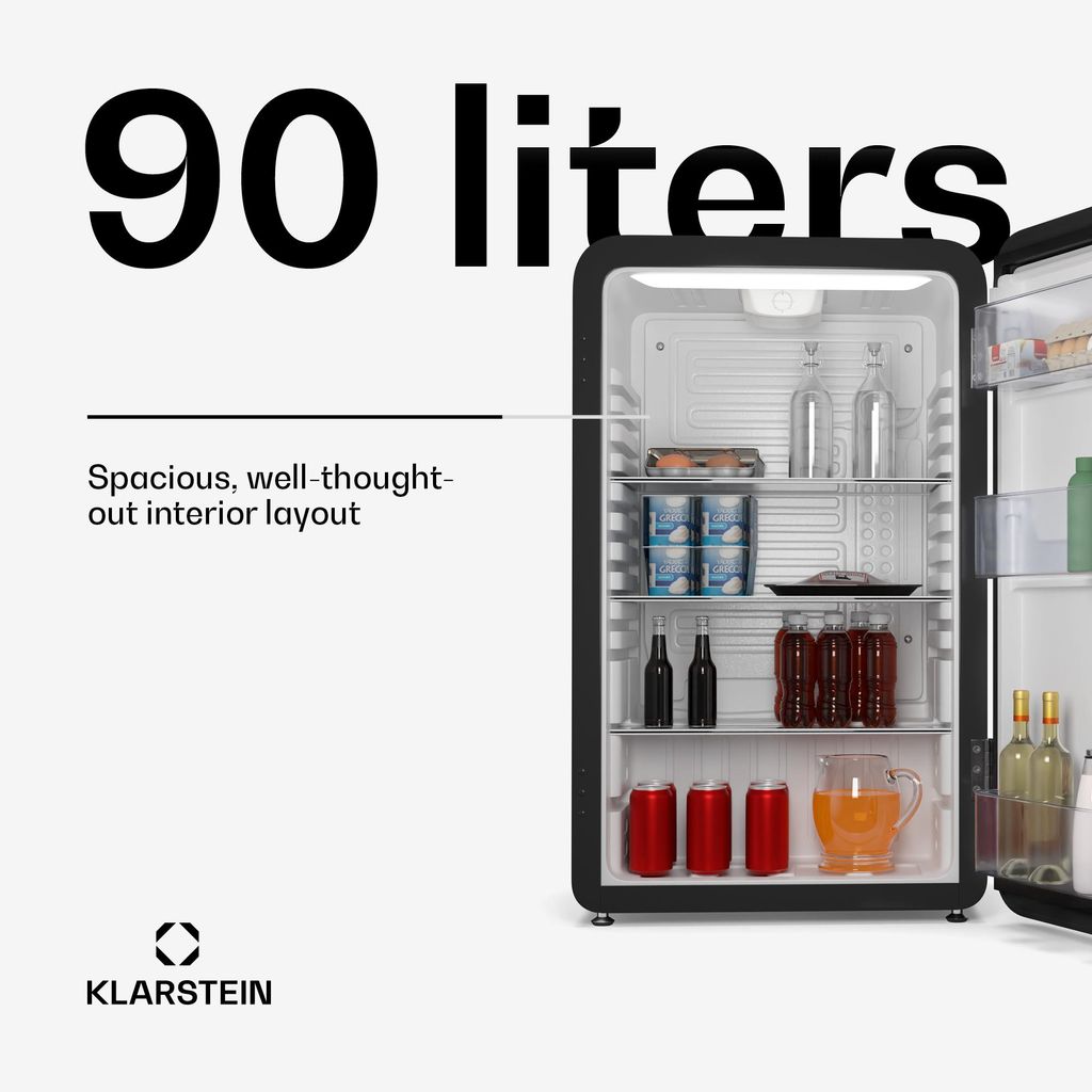 KlarsteinAudrey Evo mini lednice| 90 l, retro design, Obrázek produktu 