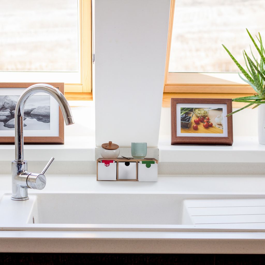 Relaxdays Schubladenbox, Bambus & MDF, Mini Kommode 3 Produktbild 