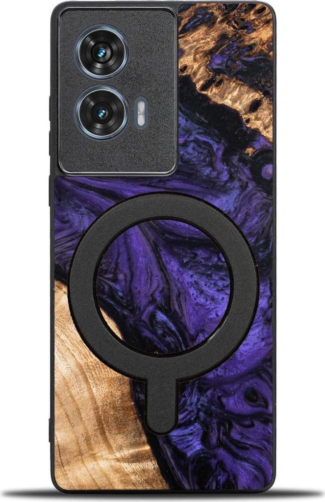 Bewood Einzigartige Hülle für Motorola Edge 50 Fusion - Violett mit MagSafe