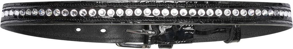 Ceinture cuir noir IRHOlania 105 cm : maintien et confort en selle