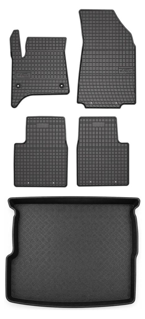 Rubberen automatten + kofferbakmat voor Opel Frontera C Productafbeelding 