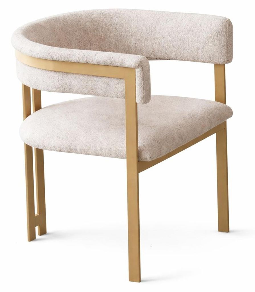 Beiges Esszimmer-Set Esstisch aus Holz Stühle Esszimmermöbel modern