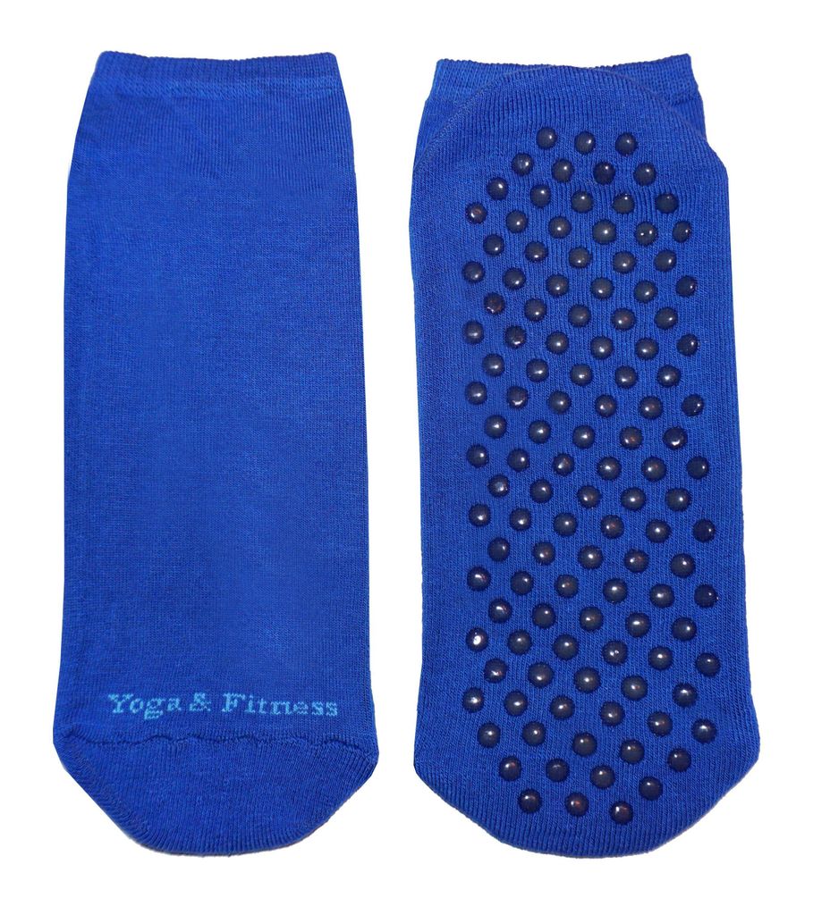 Herren Sport Socken mit ABS-Noppen aus Baumwolle Yoga und Fitness Kornblau Größe 43-46