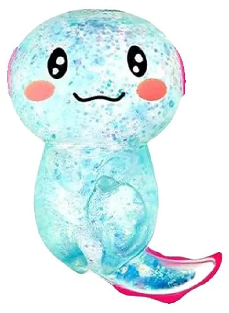 Jouet Axolotl bleu design mignon anti-stress silicone pack de 6 unités