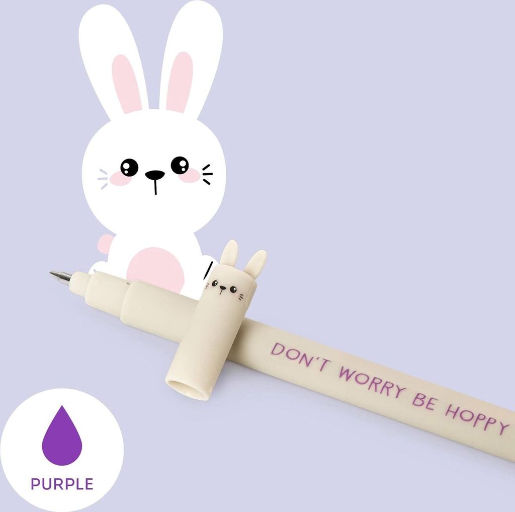 LEGAMI löschbarer Gel Stift BUNNY Hase Schreibfarbe lila Produktbild 3