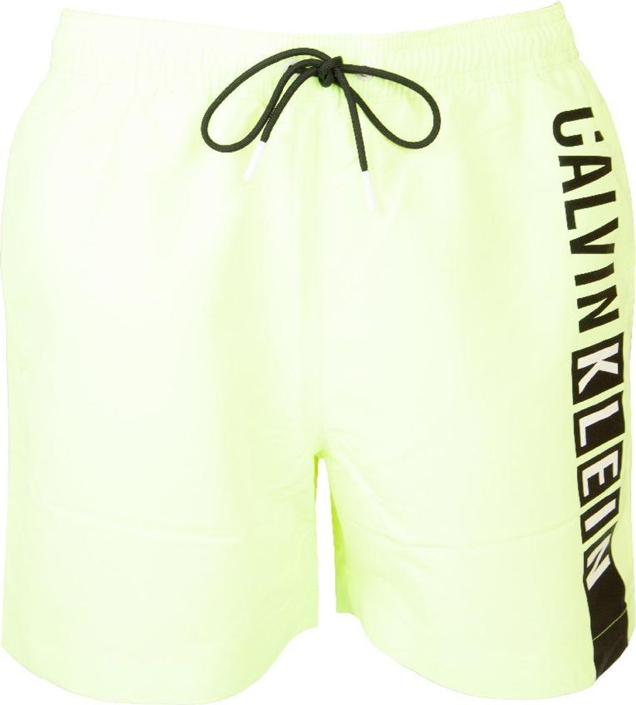 Strand-Boxershorts für Herren von CK CALVIN KLEIN mit elastischem, aufgedrucktem Logo und Kordelzug in der Taille, Artikel KM0KM00991, M, Polieste...