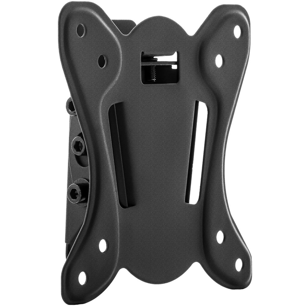 deleyCON Universal TV & Monitor Wandhalterung 13" - 27" Zoll (33-69cm) - bis 25Kg & VESA 100x100mm - Neigbar - Wandabstand nur 36mm