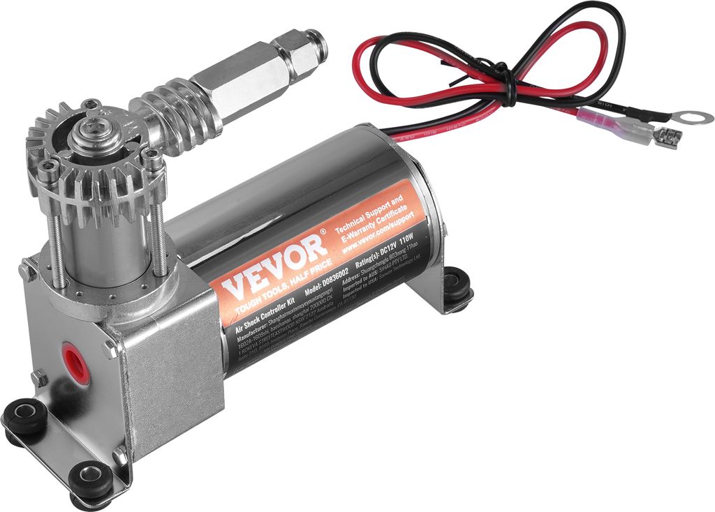 VEVOR Gas-Stoßdämpfer-Kit, 12 V, 100 PSI, Auto-Luftkompressorsystem, Luftfederungskompressor-Kit mit Einleitungssystem und Druckmesser und Luftle...