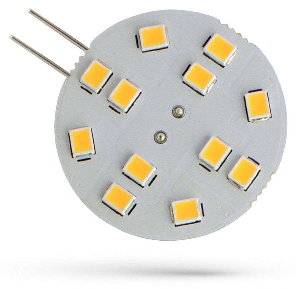 LED G4 2W 12V AC Teplá biela G4 G9 190 lumenov 120° Obrázok produktu 