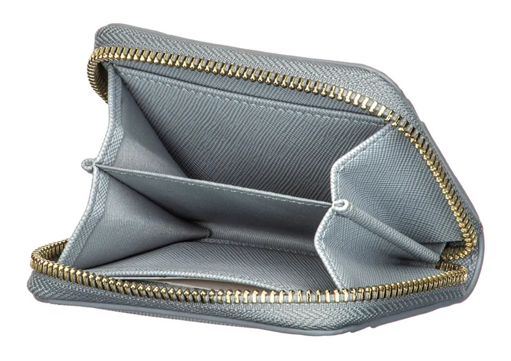 Porte-monnaie compact Sansibar bleu clair idéal pour petits sacs à main - 2