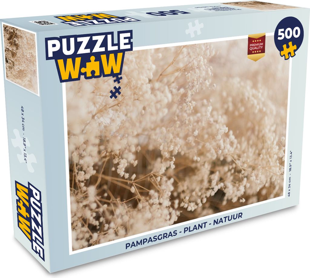 MuchoWow Puzzle 500 Teile Pampasgras - Pflanze - Natur - 500 Teile - Kinder - Selberbauen - Puzzlespiele