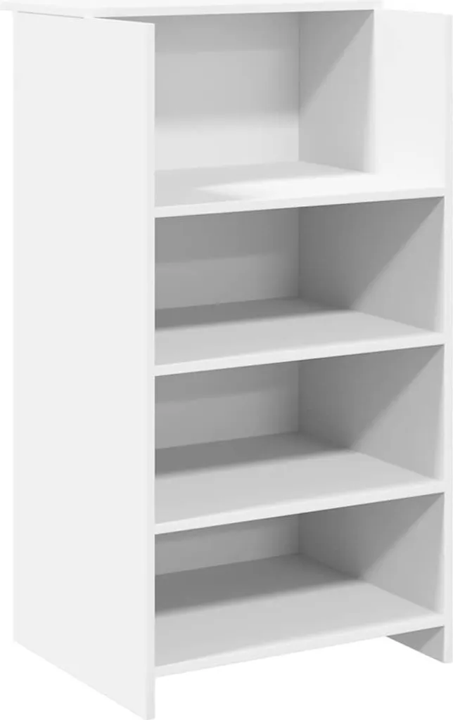 Bancone da Reception Bianco in Legno 55 cm - Piccolo ma Potente!