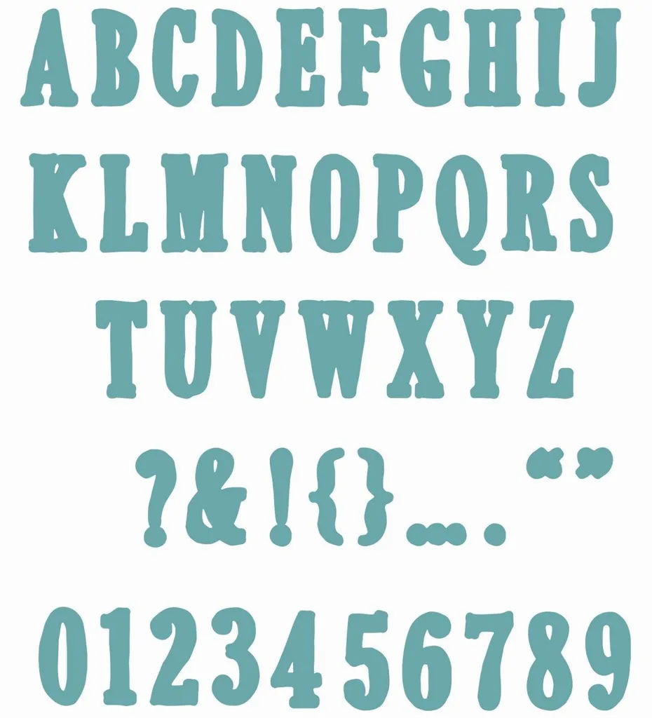 Sizzix Thinlits Fine Line Alpha Cutting Die Pochoir Découpe Alphabet 02