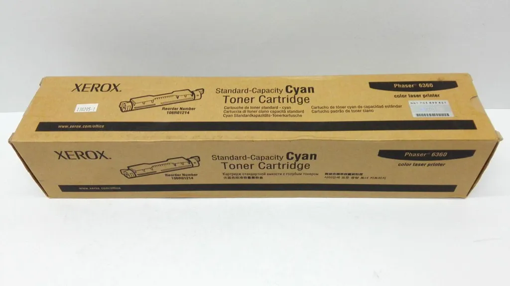 Toner Xerox 106R01214 Cyan - Finissez-en avec les traces sur Phaser 6360