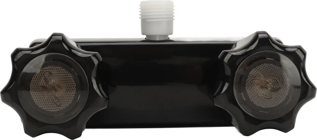 Miscelatore Doccia Camper 2 Manopole Nero | Ricambio Deviatore RV Barca