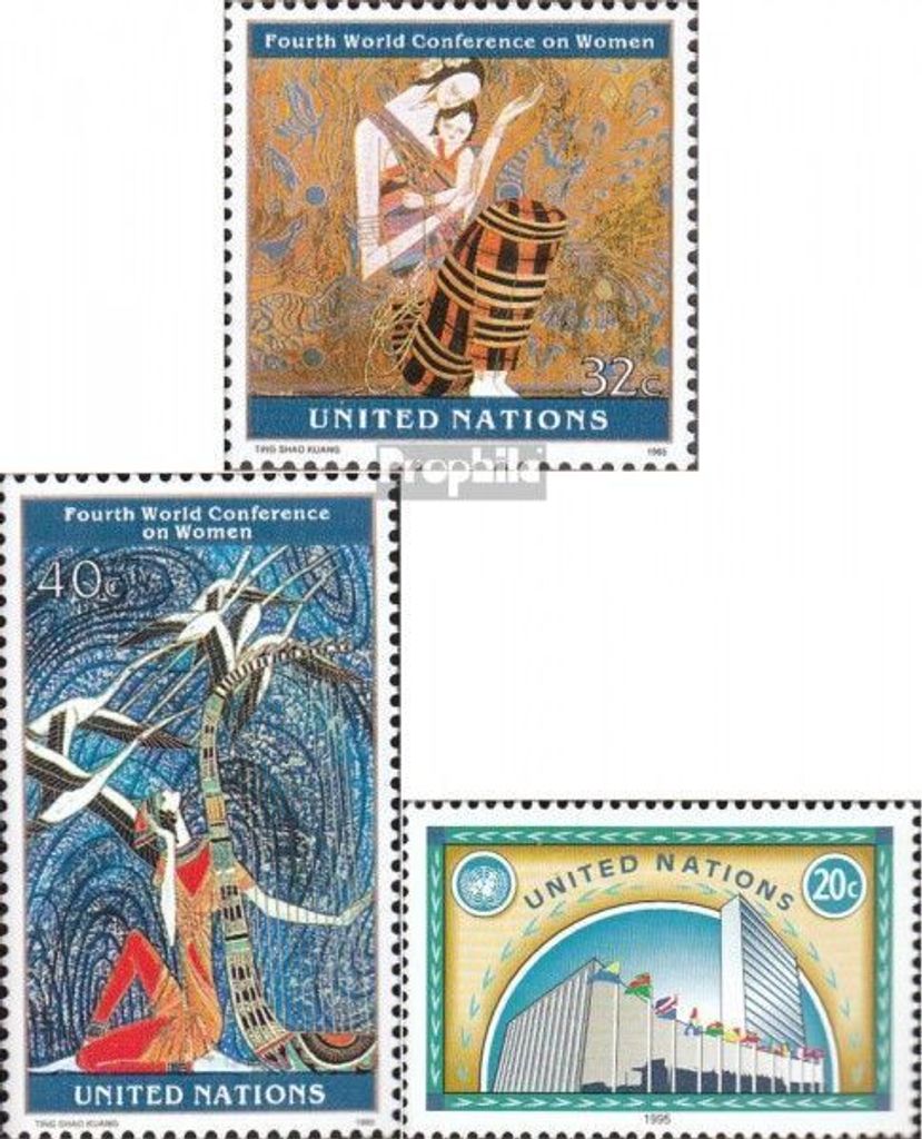 Briefmarken UNO - New York 1995 Mi 689-690,691 (kompl.Ausg.) postfrisch Sondermarken