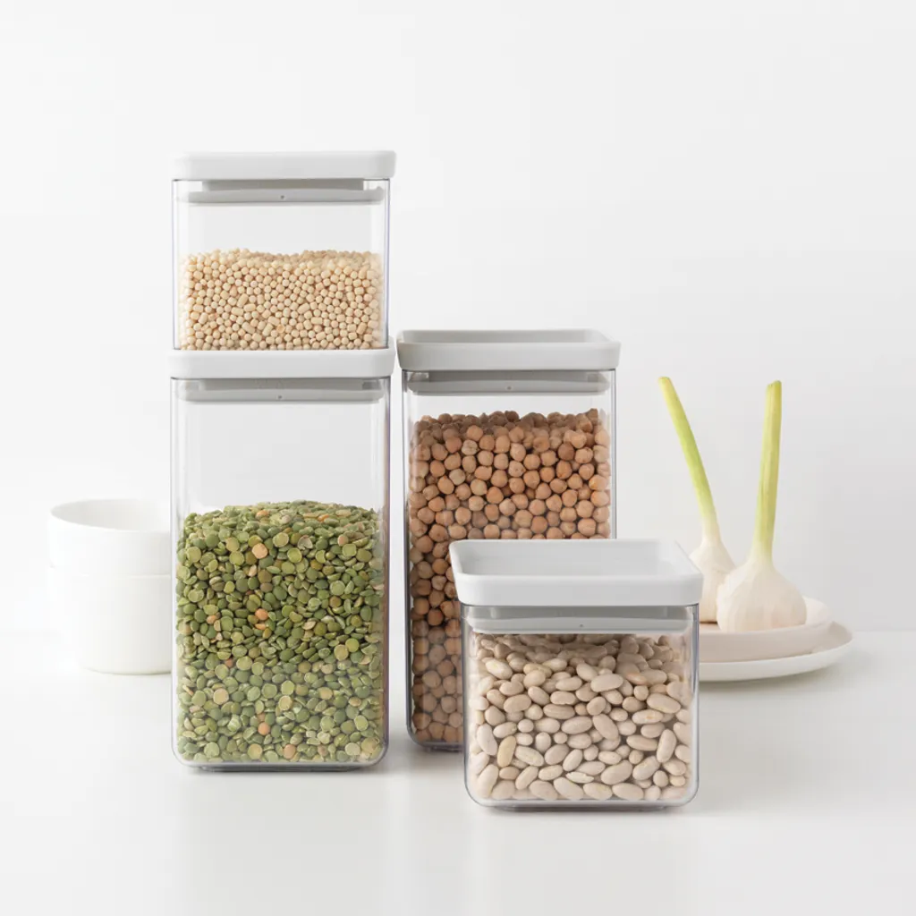 Set de Conservation pour Ingrédients Secs Brabantia Tasty Gris 4u - 12