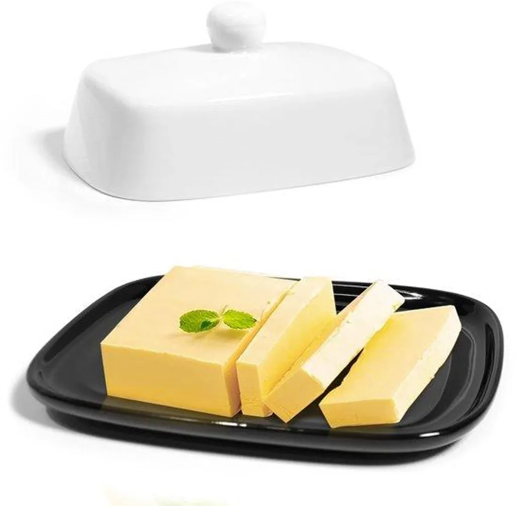 Bol en céramique artisanal rond blanc et noir - Pièce unique réf. ART-01