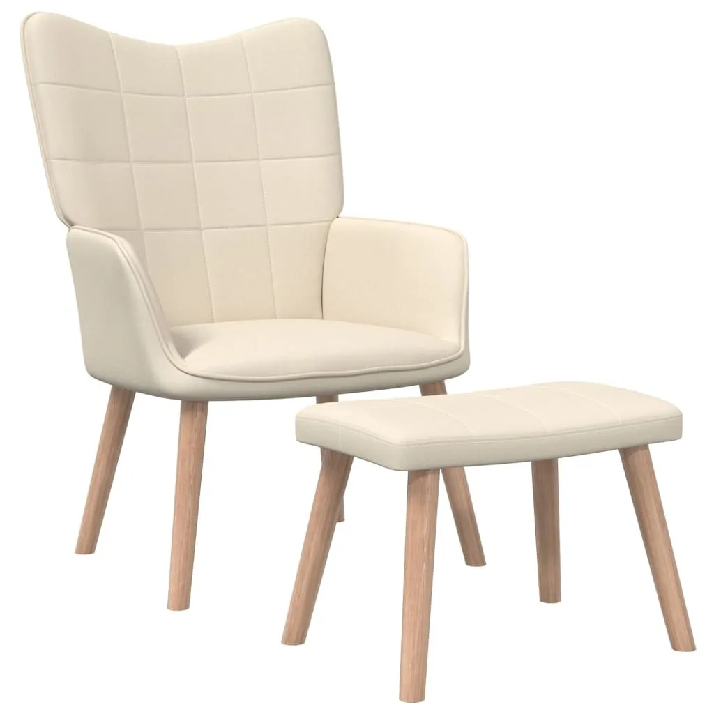 Poltrona Relax Ergonomica Crema: Benessere Schiena e Poggiapiedi