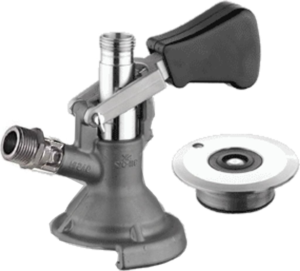 Flach-Zapfkopf Typ A Ausgang oben von TOF Italy