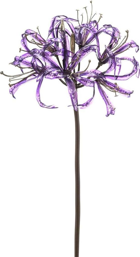 artplants.de Deko Gartenamaryllis LEIALOHA, Glamour-lila-elektrum, 75cm - Künstliche Amaryllis