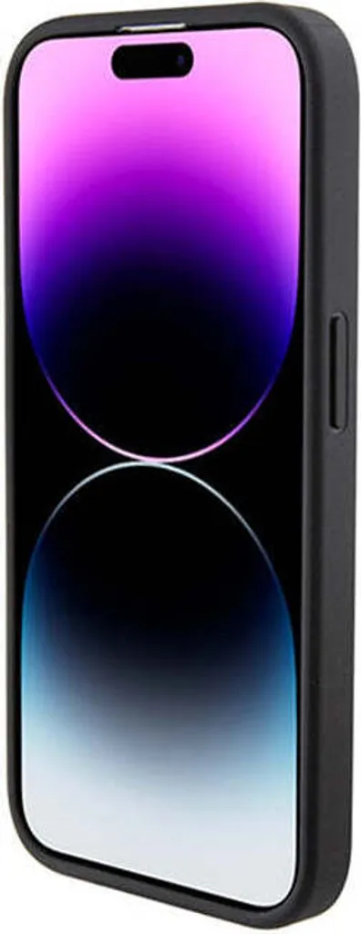 Custodia iPhone 15 Pro Ferrari Originale Nero Logo Metallo Onde - 5