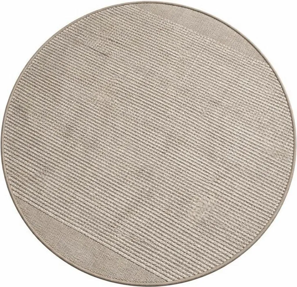 Tapis Cercle Suzan Crème 100x100 - Finition Premium et Style Épuré