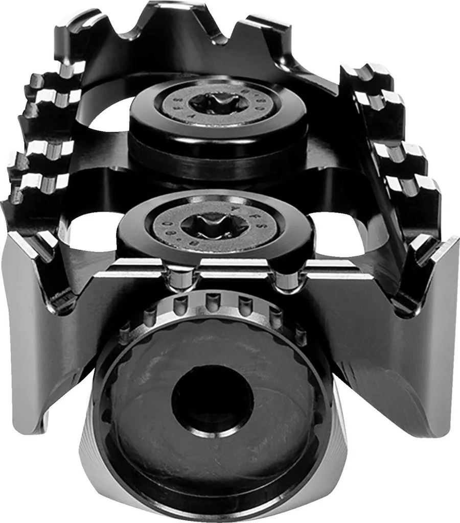 Kit Repose-Pieds Tech-X Bk Uf35 : Accessoires de Confort pour Moto Noirs