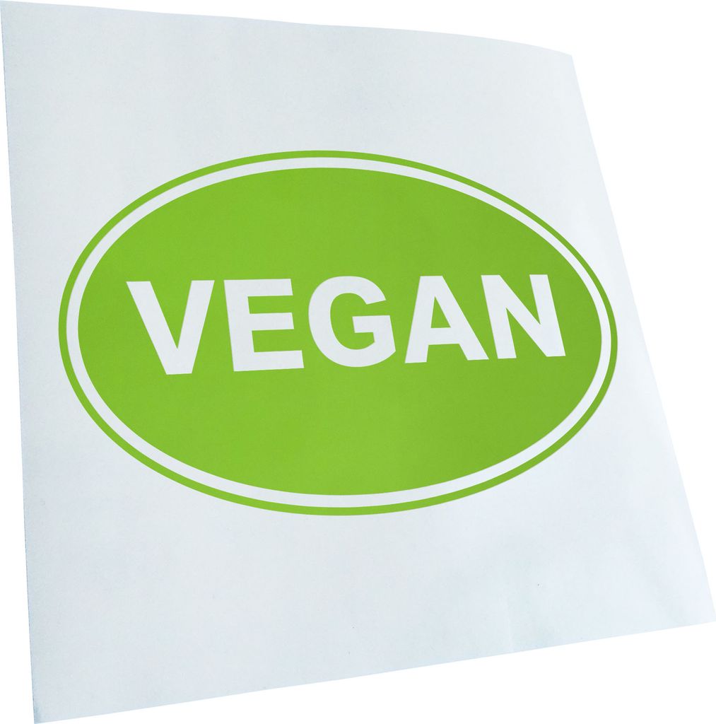 Kiwistar - Autoaufkleber - lindgrün - 60 x 39 cm - Vegan - Heckscheibenaufkleber - Aufkleber für Auto Kfz Fahrrad, LKW, Truck Mofa
