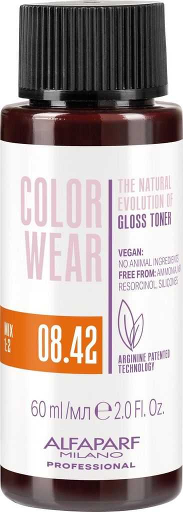 Alfaparf Milano Color Wear Gloss Toner 08.42 60ml