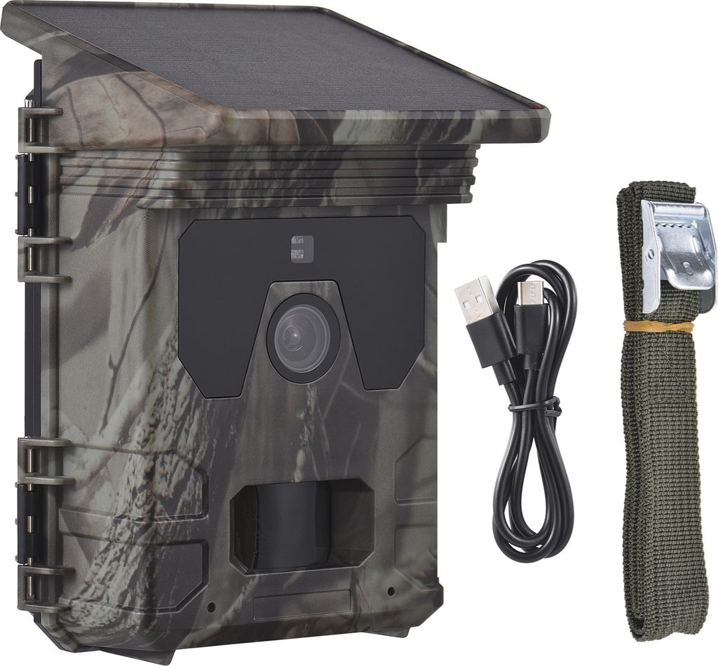 Solarbetriebene Wildkamera 4K-Videos 50MP-Bilder Produktbild 