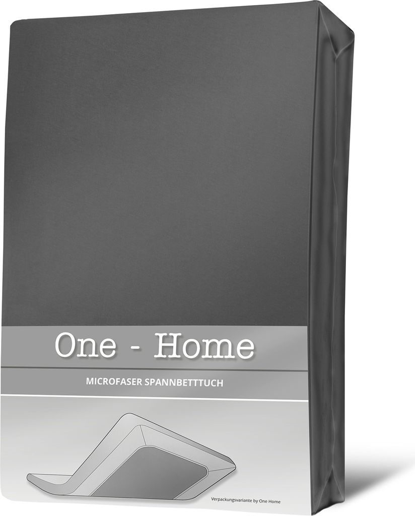 Spannbettlaken anthrazit 90x200 cm - 100x200 cm Microfaser Spannbetttuch