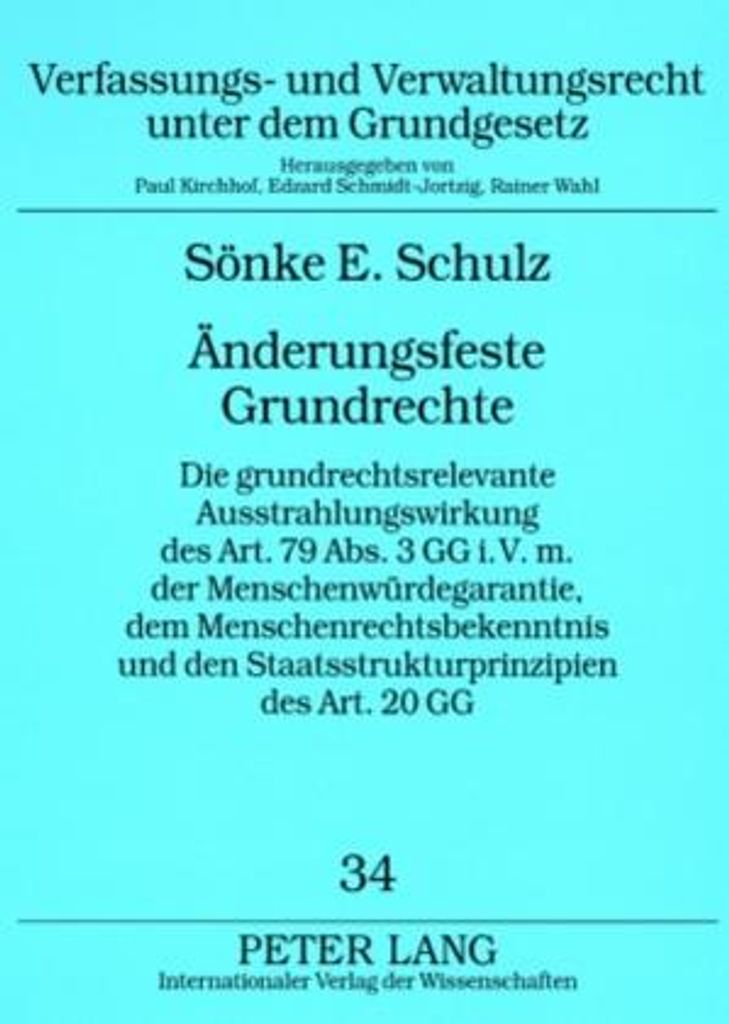 Änderungsfeste Grundrechte Produktbild 