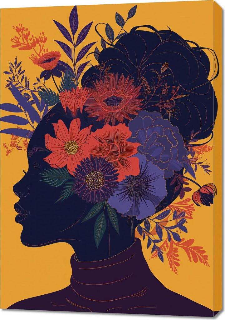 Bild 70x100cm Botanische Muse