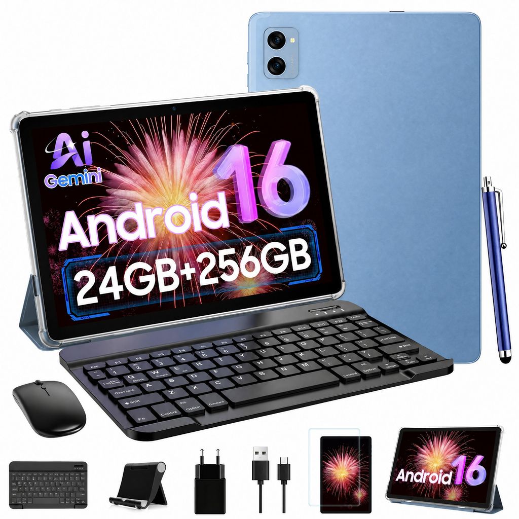 BESTTAB T20 10.1'' Android 16 Set Tablet, 24GB (8+16GB Immagine del prodotto 