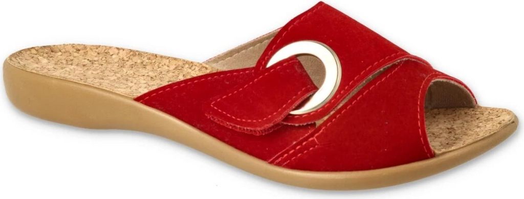 Hausschuhe Befado 265D027 rot
