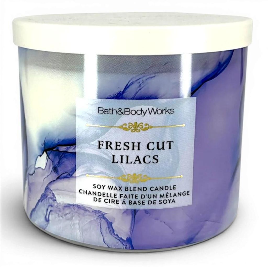 Bath & Body Works, kaars met 3 lonten, geur: "FRESH CUT Productafbeelding 