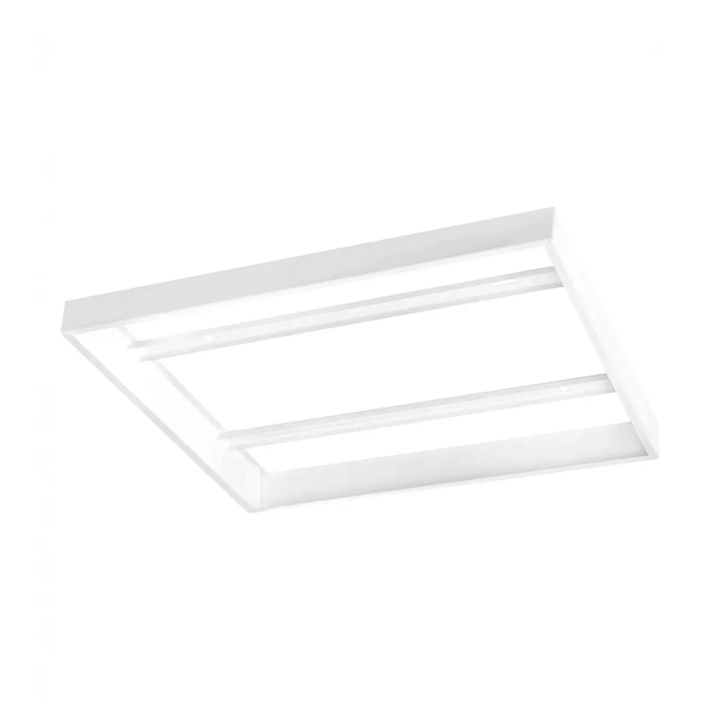 Cadre Acier Blanc Eglo Salobrena 1 pour Panneau LED Fixation Plafond