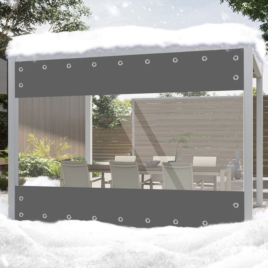 Topchances Transparent PVC Plane mit Ösen Trennvorhänge, Produktbild 10