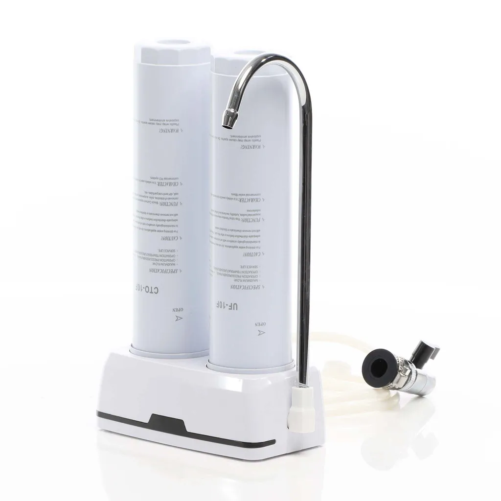 Filtre à eau charbon actif et sédiments 210 l/h avec kit robinet - 4