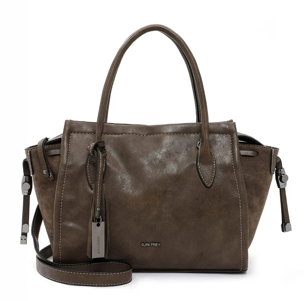 SURI FREY borsa a tracolla Kally Shopper Mud marrone scuro