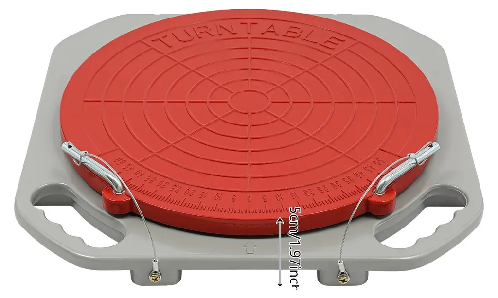 Plaques Pivotantes Anti-Friction pour Régler les Roues sans Effort, Gris